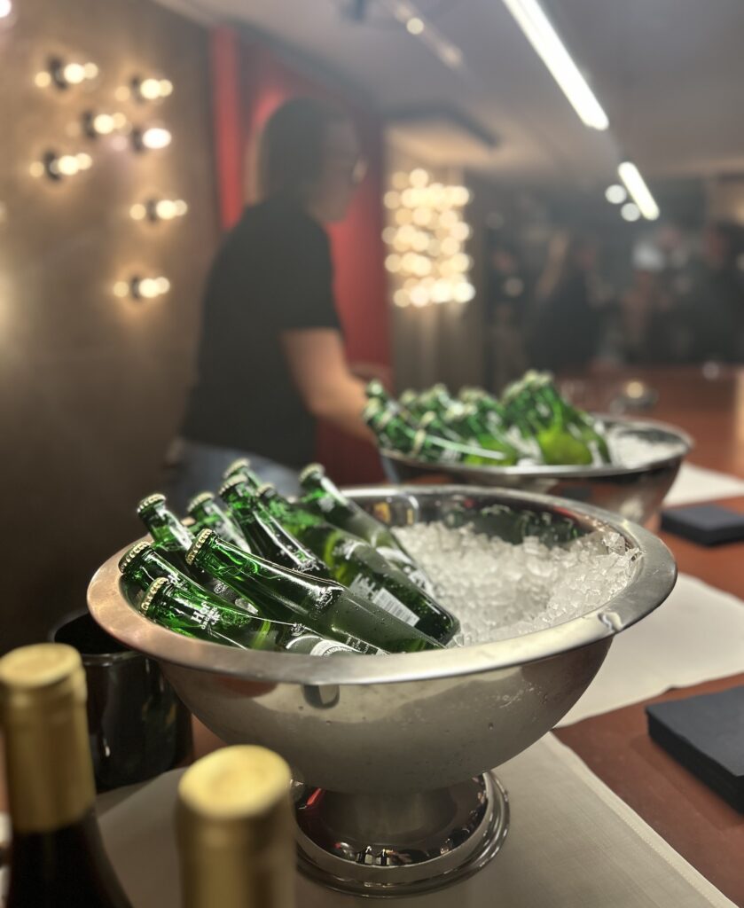 Bier auf Eis nach der Veranstaltung