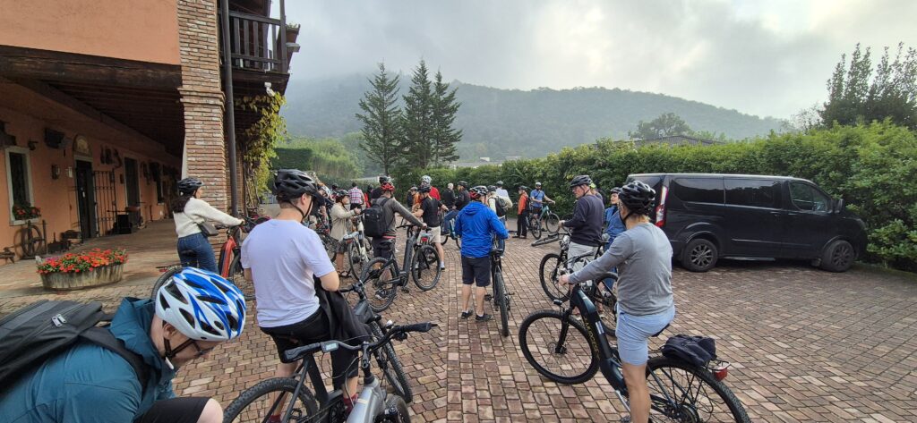 Bike ride Franciacorta, Italy. ENIT 10-year celebration.